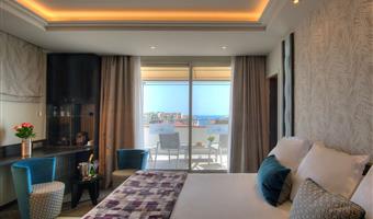 suite -1 letto king size, camere non fumatori, camera prestige, sea view, terrazza, sala, divano letto