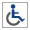 Accessible à des chaises à des roulettes