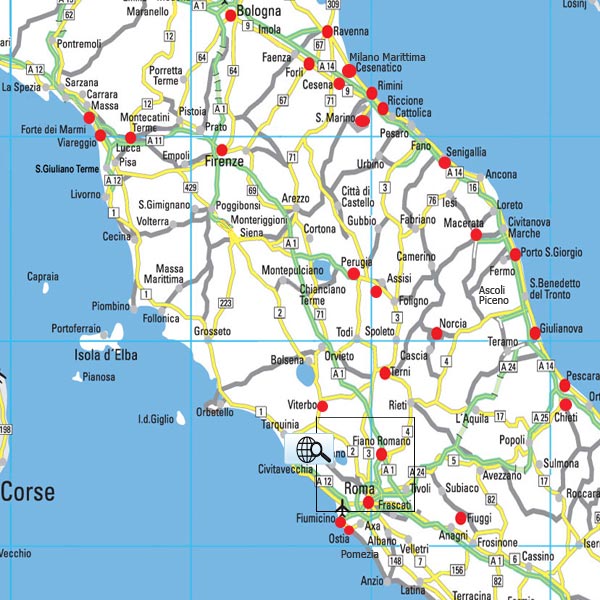 Best Western Italia Italy Map