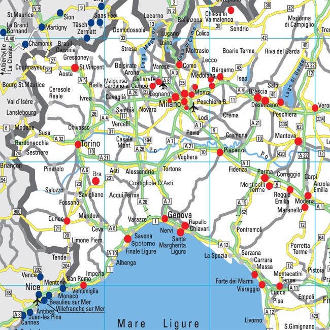 Best Western Italia Italy Map