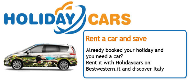 Rent a car with holidaycars on Bestwestern.it.