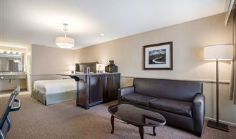 suite - 1 kingsize-bett, nichtraucher, sofabett, wet-bar, mikrowelle und minikühlschrank, komplettes frühstück