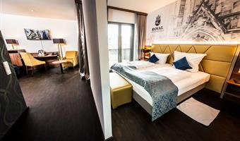 suite - 2 doppelbetten, zwei zimmer, ankleidebereich, wohnbereich, balkon, komplettes frühstück