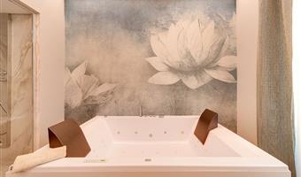 suite - 1 kingsize-bett, nichtraucher, jacuzzi-whirlpool, wohnzimmer, sofa, türkisches bad, wasserkocher