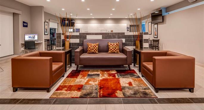 Hall of the SureStay Plus by Best Western Humble in Humble - 54123