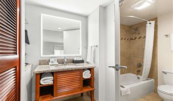 1 king bed, non-smoking, microwave and refrigerator, full breakfast