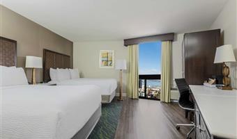 2 queen beds, non-smoking, bayview, work desk, safe, mini fridge