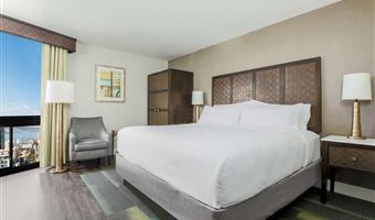 1 king bed, non-smoking, top floor, bayview, work desk, safe, mini fridge