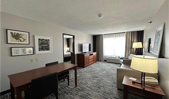 suite-1 king bed, non-smoking, separate bedroom, sofabed for one person, kitchenette, full refrigerator, full breakfast