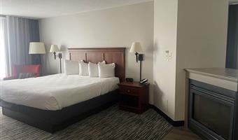accessible - suite 1 king bed, mobility accessible, roll in shower, sofabed for one person, kitchenette, full refrigerator, non-smoking, full breakfast