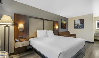 1 king bed, non-smoking, high speed internet access, sofabed, microwave, refrigerator, full breakfast