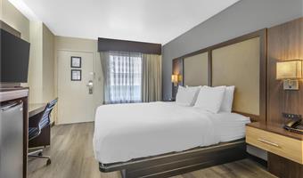 1 king bed, non-smoking, microwave, refrigerator, high speed internet access, full breakfast