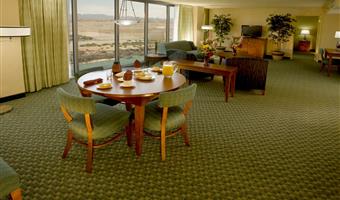 majestic suite - 1 king, colorado river view, separate living room, sofabed, dining area, wet bar, refrigerator