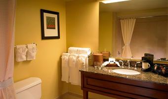 sunset suite - 2 queens, separate living room, sofabed, wet bar, refrigerator, flat screen television, coffee maker