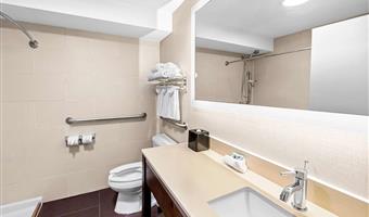 accessible - 1 king, mobility accessible, roll in shower, non-smoking, full breakfast