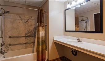 suite-1 king bed, mobility accessible, bathtub, sofa for sitting, non-smoking, full breakfast