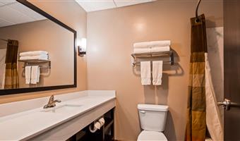 1 king bed, non-smoking, flat screen television, microwave and refrigerator, coffee maker, hairdryer, iron and ironing board, full breakfast