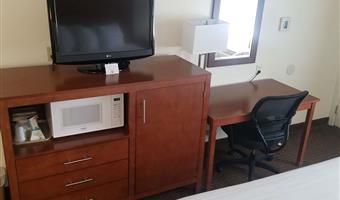 1 king bed, non-smoking, flat screen television, microwave and refrigerator, high speed internet access, continental breakfast