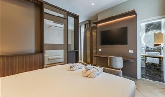 1 king bed, non-smoking, superior room, coffee and tea maker, bathrobe and slippers, wi-fi, 1 bottle of water, shopping card