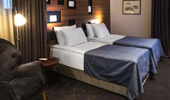 2 single beds, non-smoking, deluxe room, wi-fi, coffee and tea maker, mini bar, shower, full breakfast