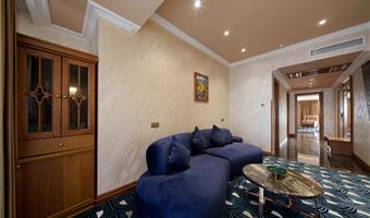 suite-1 king bed, non-smoking, family room, sofabed, balcony, living room, kitchen