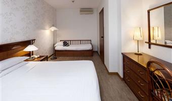 1 queen and 1 single, standard triple room