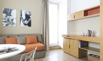 1 king bed, non-smoking, executive room, sofabed for one person, lounge area, free mini bar, parquet floor