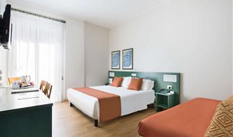 1 queen and 1 single, standard triple room, wi-fi, lcd tv with satellite, kettle set