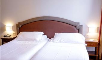 2 single beds, standard room, free sky-tv, shower only