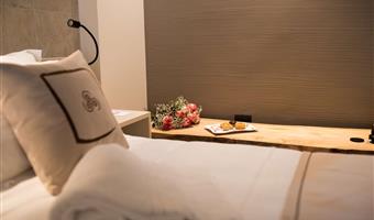 1 queen bed, comfort room, internal view