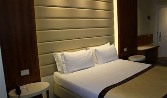 1 deluxe rooom with queen size bed, non smoking, green room, one free bottle of water, free parking garage with electric vehicle charging point