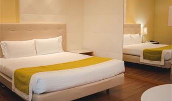 1 queen bed, comfort room, flat screen television, armchair, coffee maker, free garage