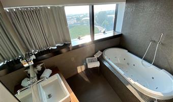 1 king bed, junior suite, prestige room, jacuzzi, dining area, sound proof windows, wi-fi