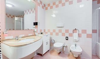 1 queen bed, family room, sofabed