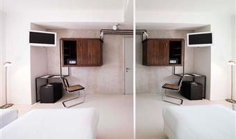 1 king 2 single beds, non-smoking, family room, connecting rooms, 2 bathrooms, shower, convertible into two twin beds