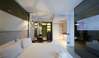 1 queen bed, non-smoking, junior suite, sofabed, private garden