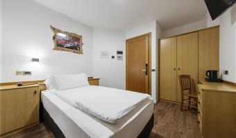 1 single bed, non-smoking, balcony, mountain view, shower only