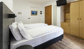 1 queen 2 single beds, non-smoking, family room, two bedrooms, mountain view, shower only