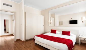 1 cama queen con 1 cama individual, habitación confort