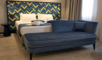 juniorsuite, 1 cama de matrimonio extragrande, no fumador, habitación ejecutiva, sofá, bata de baño y zapatillas