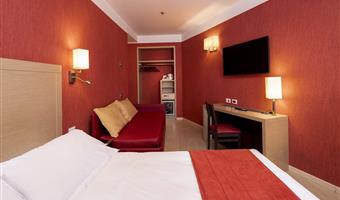 1 cama de matrimonio extragrande, no fumador, habitación familiar, camas literas, wi-fi gratuito, caja fuerte para el pc, hervidor