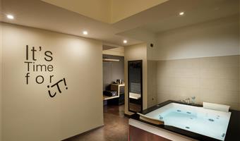 1 cama de matrimonio extragrande, suite, zona de estar, bañera de hidromasaje, terraza