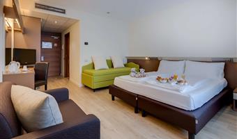 1 cama de matrimonio, habitación familiar, sofá cama