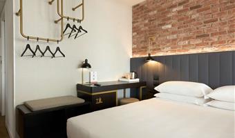 habitación familiar - aproximadamente 28 m², 2 camas dobles tamaño queen o 1 cama doble tamaño queen y dos camas individuales bajo petición, baño con ducha, wifi gratuito, tetera, cuna gratuita, minibar gratuito, caja fuerte, tv lcd