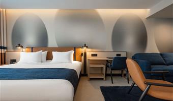 1 cama de matrimonio extragrande, no fumador, suite junior, sofá-cama, balcón, posibilidad de dos camas individuales