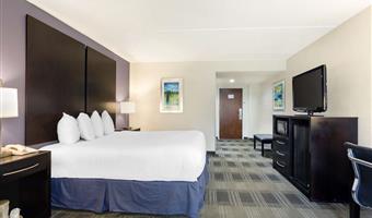 chambre queen size avec accès handicapés, accessible aux personnes à mobilité réduite, assistance de communication, douche avec accès handicapés, non fumeur, petit déjeuner complet