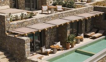 chambre deluxe, mini-piscine privée, vue sur la mer, 1 lit king size, non fumeur, terrasse, petit déjeuner complet