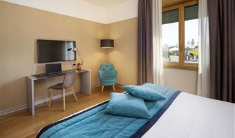 1 lit king size, non fumeur, chambre de luxe, canapé-lit une personne, wi-fi, pc safe, bouilloire