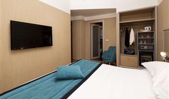 1 lit king size, non fumeur, chambre de luxe, wi-fi, pc safe, bouilloire