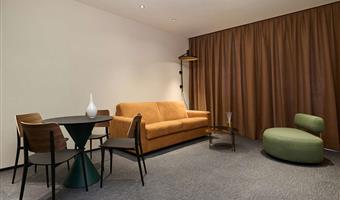 executive suite- 1 lit king size, non fumeur, etage surélevé, canapé-lit, terrasse, 2 salles de bain, welcome minibar, coffee machine